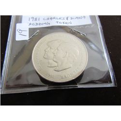1981 CHARLES & DIANA WEDDING TOKEN