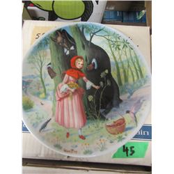 "LITTLE RED RIDING HOOD" COLLECTOR PLATE