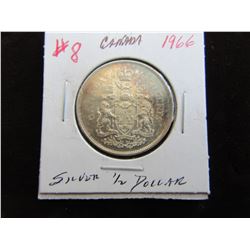 1966 CANADA SILVER HALF DOLLAR