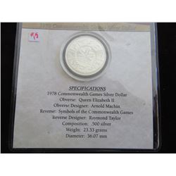 1978 PROOF COMMONWEALTH CANADA MINT SEALED SILVER DOLLAR