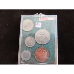 1963 UNCIRCULATED CYPRUS COIN SET