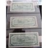 Image 5 : STOCK SHEET SCARCE ASTERICK STAR SERIAL NUMBER CANADA $1 BILLS