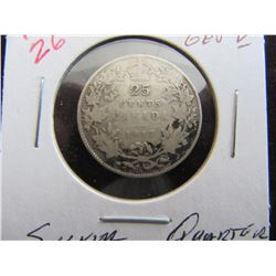 1917 CANADA KING GEORGE V SILVER QUARTER