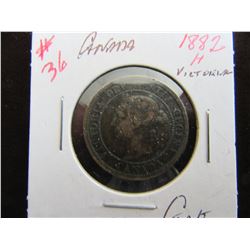 1882H CANADA VICTORIAN LARGE CENT
