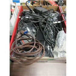 BOX WITH STEREO & COMPUTER CABLES