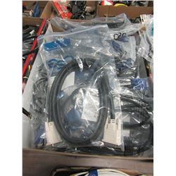 BOX WITH STEREO & COMPUTER CABLES