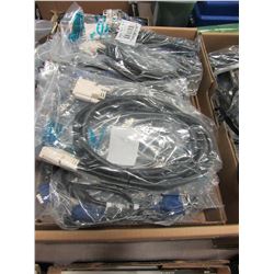 BOX WITH STEREO & COMPUTER CABLES
