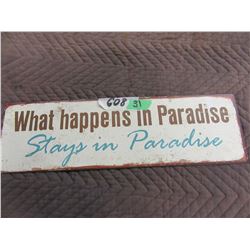 PARADISE SIGN