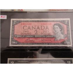 STOCK SHEET LAST OF CANADA & USA $2 BILLS