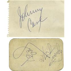 Johnny Cash and the Everly Brothers Autographs 