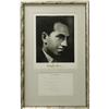 Image 1 : George and Ira Gershwin Framed Signatures 