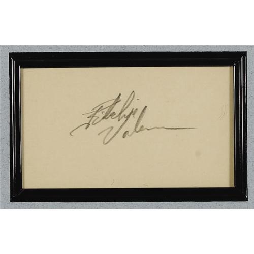 Richie Valens Autograph Display