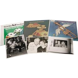 Herb Ellis & Wingy Manone Signed Record & Photo 