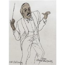 Cab Calloway Watercolor Portrait 