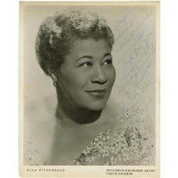 Ella Fitzgerald Signed Photo 