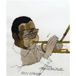 Dizzy Gillespie Watercolor Portrait 