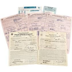 Jimmy Reed Signed Documents 