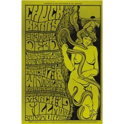 Chuck Berry/Grateful Dead Fillmore Concert Poste 