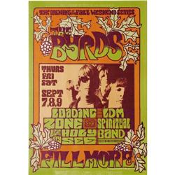 The Byrds/Loading Zone Fillmore Concert Poster 