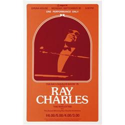 Ray Charles Spokane Opera House Concert Poster 