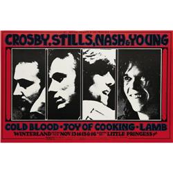 Crosby, Stills, Nash & Young Winterland Poster 