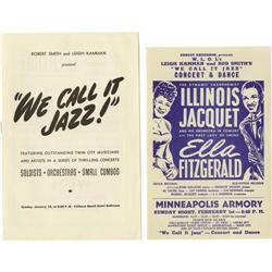Ella Fitzgerald Minneapolis Armory Handbill 