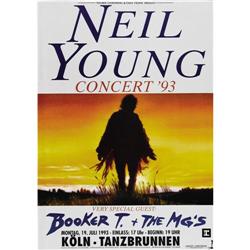 Neil Young Köln - Tanzbrunnen Concert Poster 