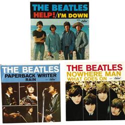 Beatles 45 Picture Sleeve Group of 3 (Capitol, 1 