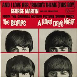 George Martin "Ringo's Theme" Promo 45 Picture S 