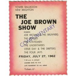 Beatles/Joe Brown Show Ticket 