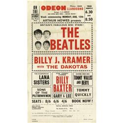 The Beatles Odeon Theatre Handbill (1963) Britai 