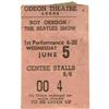 Image 1 : Roy Orbison/Beatles Concert Ticket 