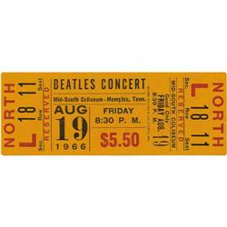 Beatles Mid-South Coliseum Concert Ticket 