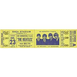 Beatles Shea Stadium Concert Ticket 