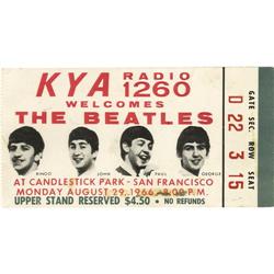 Ticket to the Beatles' Final Concert 
