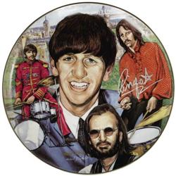 Ringo Starr Signed Commemorative Plate 