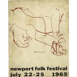 Bob Dylan Newport Folk Festival Program (1965) 