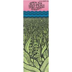 Jimi Hendrix Open Air Love + Peace Poster 