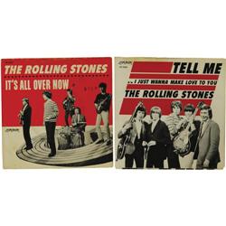 Rolling Stones 45 and Picture Sleeve Group of 2 