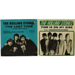 Rolling Stones 45 and Picture Sleeve Group of 2 