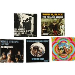 Rolling Stones Picture Sleeve w/Records Group of 