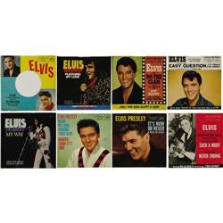 Elvis Presley Picture Sleeve w/Record Group of 8 