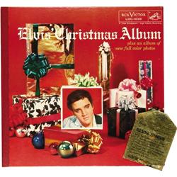 Elvis' Christmas Album LP w/ Gold Foil Sticker 