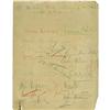 Image 1 : Signed Guest Page from Hearst's Birthday Party 