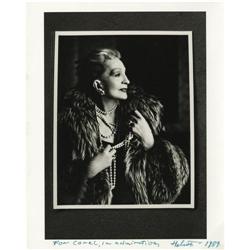 Helmut Newton Signed Photo of Coral Browne 