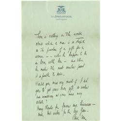 Paul Bern Letter to Mabel Normand 