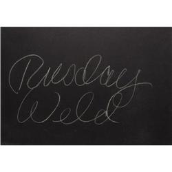 Tuesday Weld Signed "What's My Line?" Card 