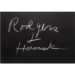 Rodgers & Hammerstein Signed "What's My Line?" 