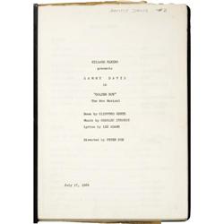 Sammy Davis Jr.'s Personal  Golden Boy  Script 