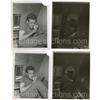 Image 1 : Two Photos of James Dean Shaving on "Rebel" Set 